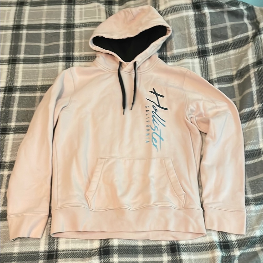 Hollister Light Pink Hoodie with Logo